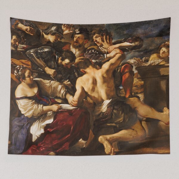 Item preview, Guercino Masterpiece Samson Captured by Philistines Art Print designed and sold by TheSoulOfArt.
