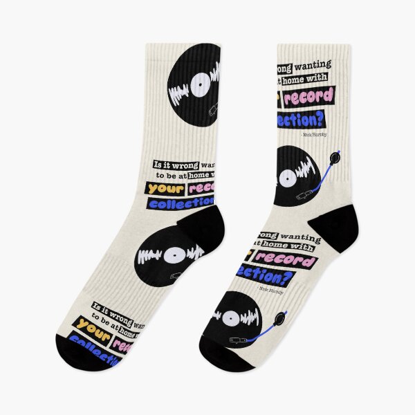 Item preview, Is it wrong wanting to be at home with your record collection? Nick Hornby "High Fidelity" quote designed and sold by Miaou Studio.