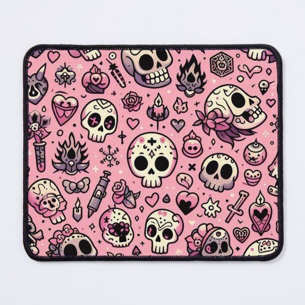 Item preview, Cute Skull Illstration Pattern designed and sold by DoggoTankDesign.