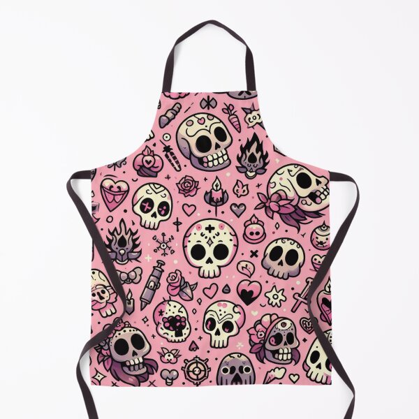 Item preview, Cute Skull Illstration Pattern designed and sold by DoggoTankDesign.