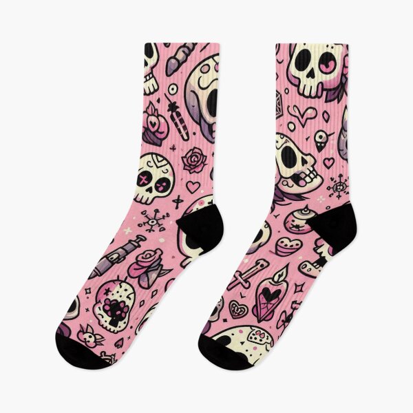 Item preview, Cute Skull Illstration Pattern designed and sold by DoggoTankDesign.