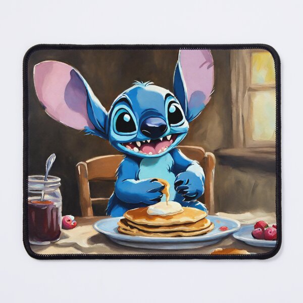 Item preview, Stitch eating pancakes designed and sold by erikannegarcia.