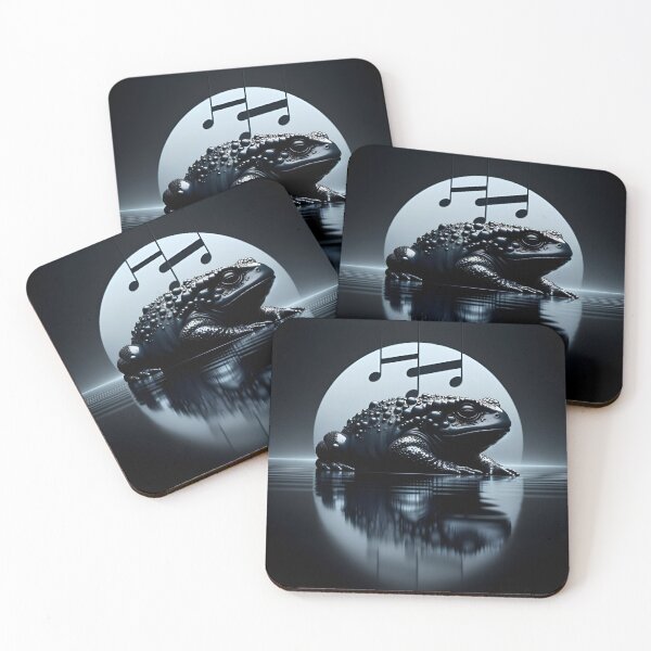 Item preview, Melancholic Onyx Amphibian: Futurist Music Vibes designed and sold by ByDigitalDream.