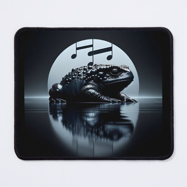 Item preview, Melancholic Onyx Amphibian: Futurist Music Vibes designed and sold by ByDigitalDream.