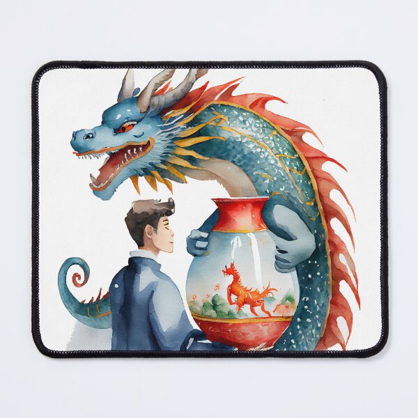Item preview, AQUARIUS SIGN CHINESE DRAGON designed and sold by cubiask.