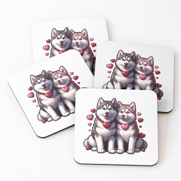 Item preview,  Valentine  Siberian Husky designed and sold by Truck Stop One.