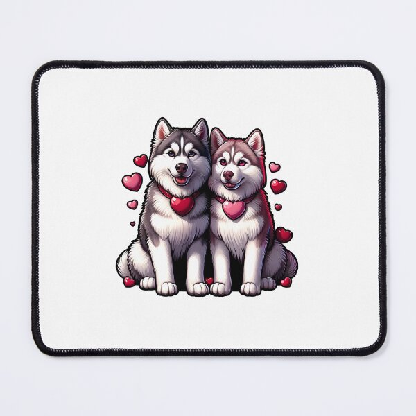 Item preview, Valentine Siberian Husky designed and sold by Truck Stop One.