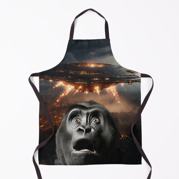 Item preview, Gorilla Selfie with UFOs designed and sold by Master-Print.