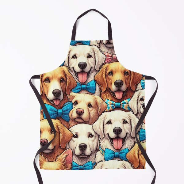 Item preview, Golden Labs in Bowties Pattern designed and sold by DoggoTankDesign.