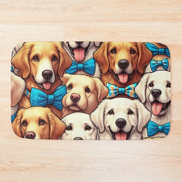 Item preview, Golden Labs in Bowties Pattern designed and sold by DoggoTankDesign.