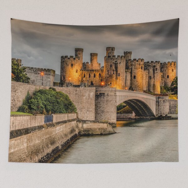 Item preview, Conwy Castle Wales by Lamplight designed and sold by AJEvans.