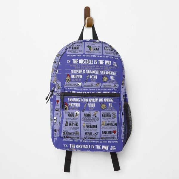 Item preview, The Obstacle is the way Visual Summary Dark (Ryan Holiday) designed and sold by TKsuited.