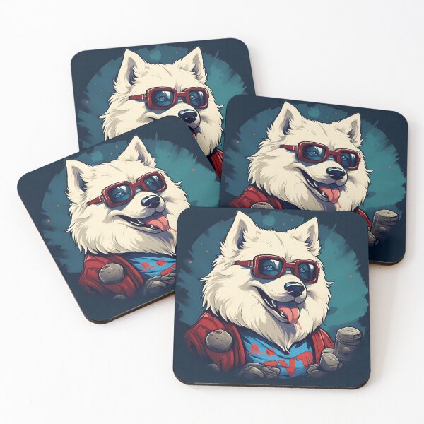 Item preview, Retro Samoyed Gamer for Dog Dad designed and sold by Julia Smorochynska.