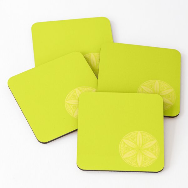 Item preview, Flower of Life Color Palette Mandalas : 13 - Chartreuse designed and sold by SonoSonoStudio.