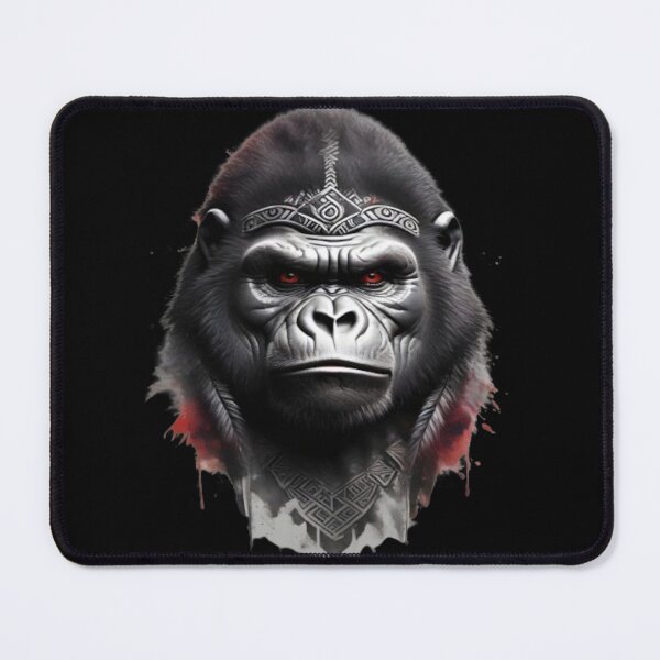 Item preview, Gorilla Head Tribal Tattoo Powerful Gorilla designed and sold by Grafixfun.