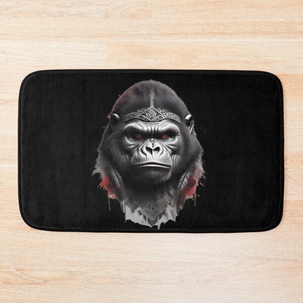 Item preview, Gorilla Head Tribal Tattoo Powerful Gorilla designed and sold by Grafixfun.