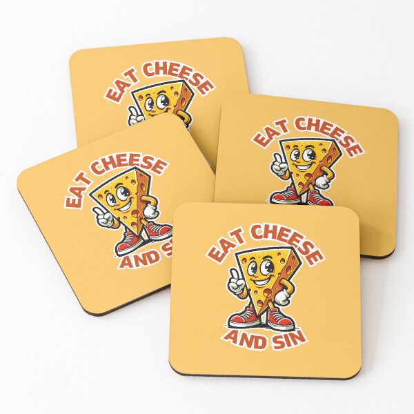 Item preview, EAT CHEESE AND SIN FUNNY designed and sold by Drextor.