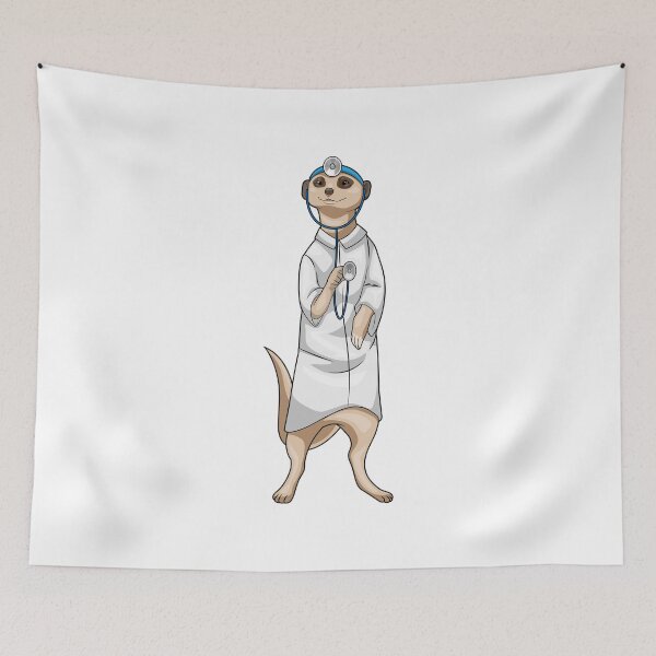 Item preview, Meerkat Doctor Stethoscope designed and sold by Snabdesign84.