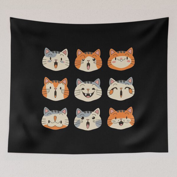 Item preview, Assorted Cat Faces designed and sold by NNisu.