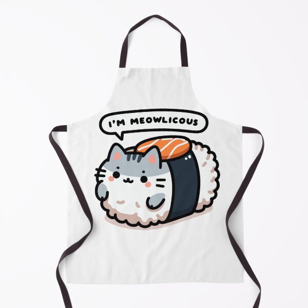 Item preview, Meowlicious Sushi Cat - Cute and Funny Retrographic Design designed and sold by BubbleCrumbs.