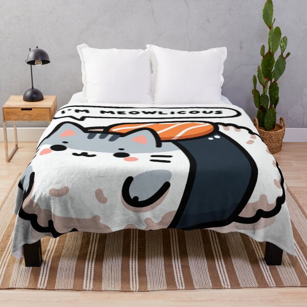 Item preview, Meowlicious Sushi Cat - Cute and Funny Retrographic Design designed and sold by BubbleCrumbs.
