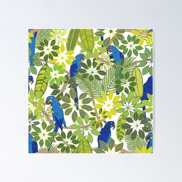 Macaws in the Jungle - Large Poster
