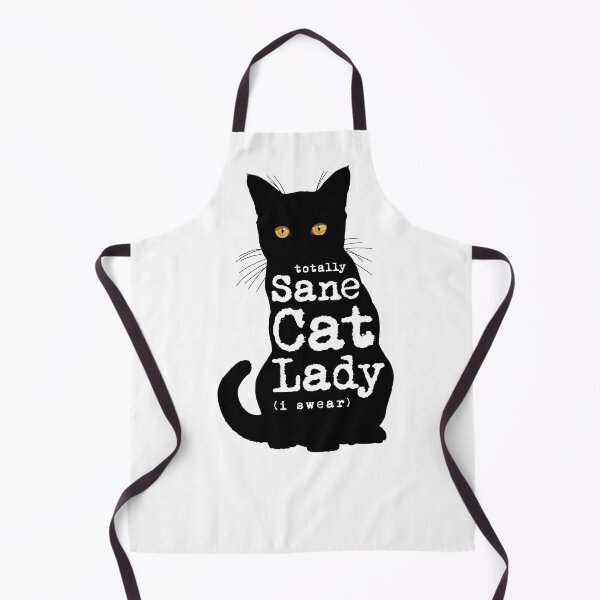 Item preview, Totally Sane Cat Lady in Black Cat Silhouette designed and sold by Carleah Unique.
