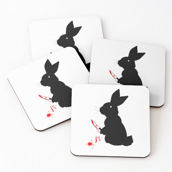 Item preview, KILLER BUNNY WITH KNIFE designed and sold by Lovesicker.
