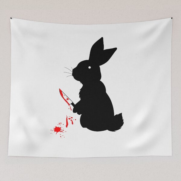 Item preview, KILLER BUNNY WITH KNIFE designed and sold by Lovesicker.