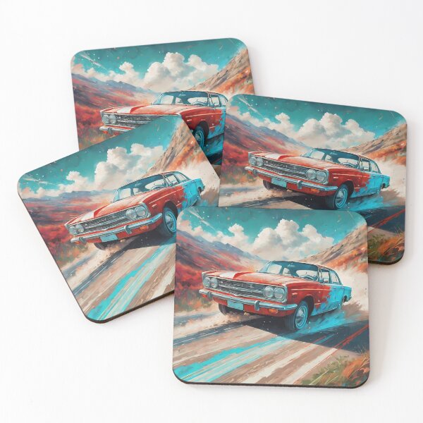 Item preview, From Canvas to Lane: The Artistic Journey Celebrating the Aesthetic Evolution of Antique Cars designed and sold by Artedig.