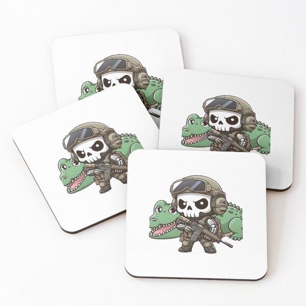 Item preview, Cute skeleton in tactical gear with crocodile designed and sold by Wxjtecki.