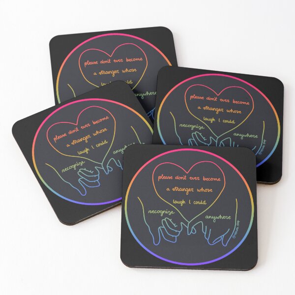 Item preview, new years day, please dont ever become a stranger whose laugh I could recognize anywhere, taylor swift lyric, rainbow colours designed and sold by rosecolashop.