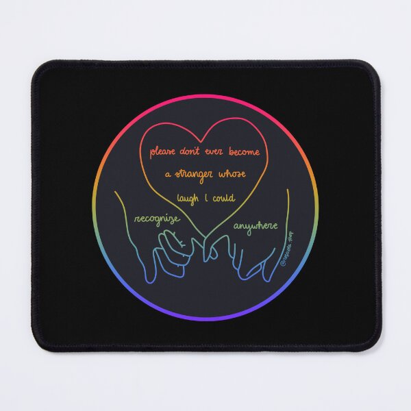 Item preview, new years day, please dont ever become a stranger whose laugh I could recognize anywhere, taylor swift lyric, rainbow colours designed and sold by rosecolashop.
