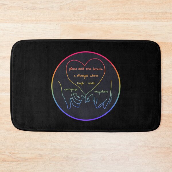 Item preview, new years day, please dont ever become a stranger whose laugh I could recognize anywhere, taylor swift lyric, rainbow colours designed and sold by rosecolashop.