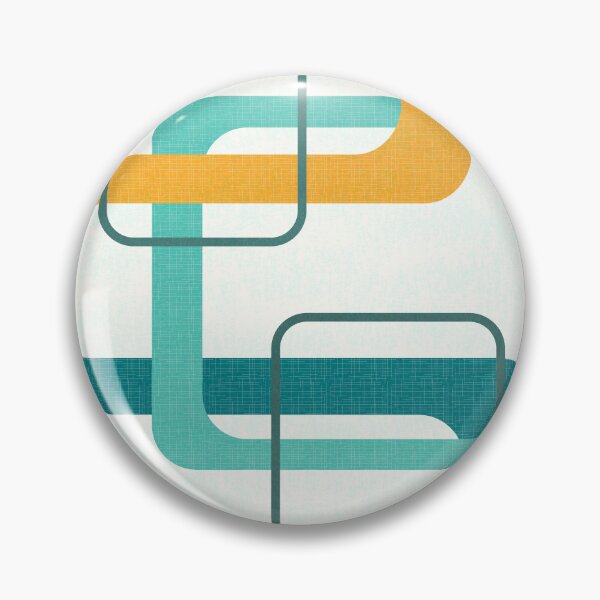 Item preview, Retro Mid Century Atomic Age 23 Teal, Orange designed and sold by trdstudio.