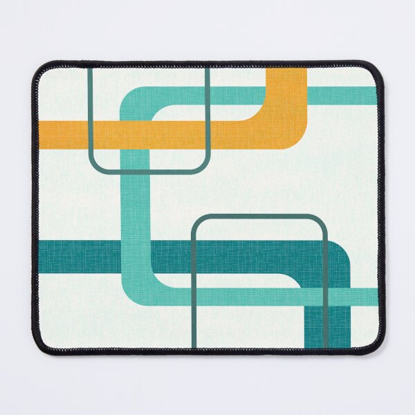 Item preview, Retro Mid Century Atomic Age 23 Teal, Orange designed and sold by trdstudio.