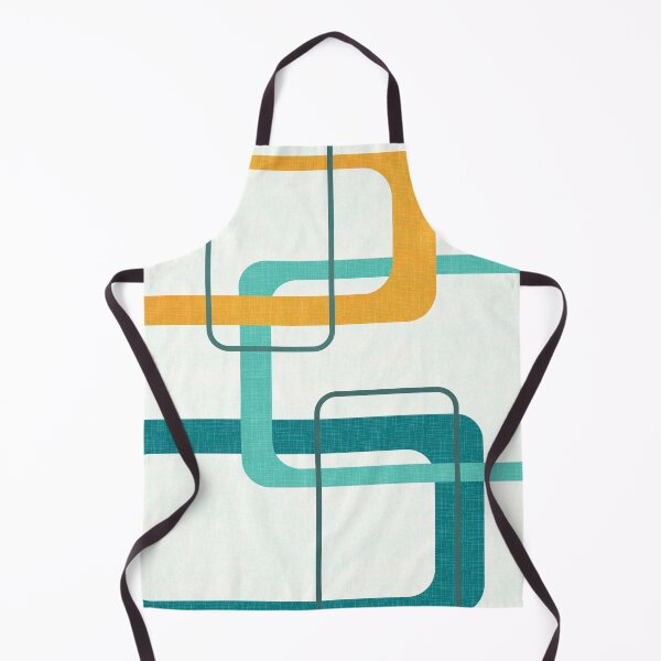Item preview, Retro Mid Century Atomic Age 23 Teal, Orange designed and sold by trdstudio.