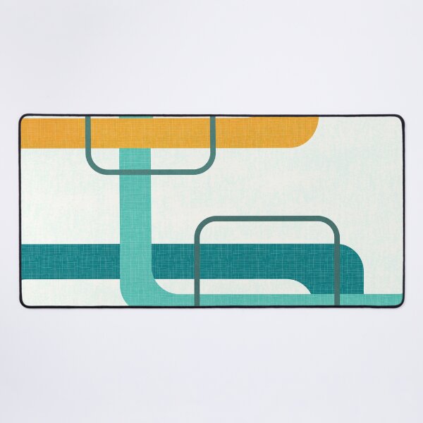 Item preview, Retro Mid Century Atomic Age 23 Teal, Orange designed and sold by trdstudio.