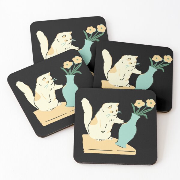 Item preview, Very cool design The cat and fiowers designed and sold by godahassan.