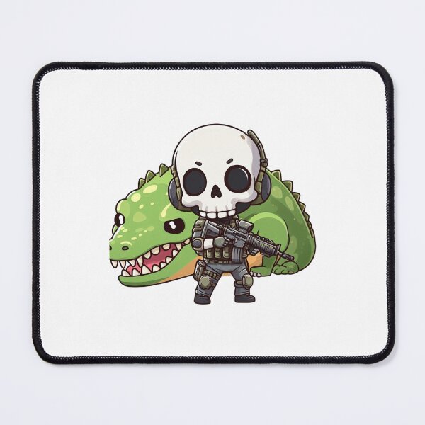 Item preview, Cute skeleton in tactical gear with crocodile designed and sold by Wxjtecki.