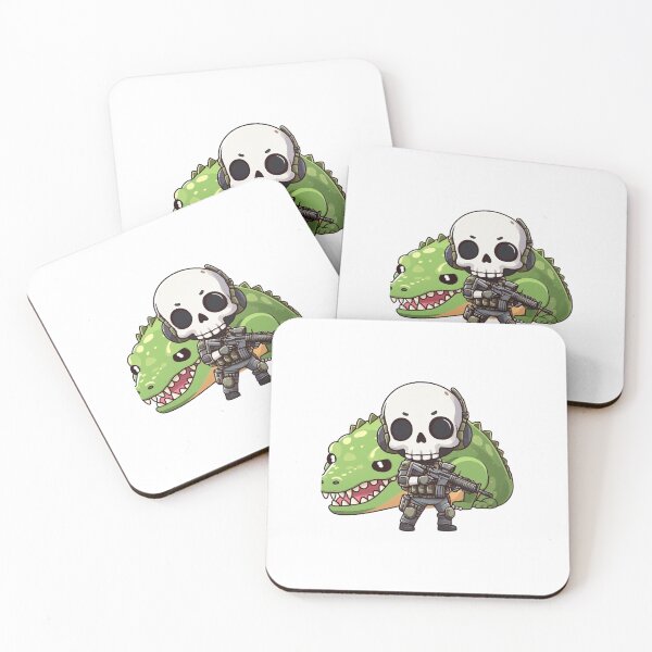 Item preview, Cute skeleton in tactical gear with crocodile designed and sold by Wxjtecki.