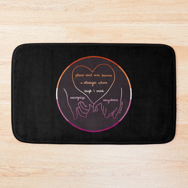 Item preview, new years day, please dont ever become a stranger whose laugh I could recognize anywhere, taylor swift lyric, lesbian colours designed and sold by rosecolashop.