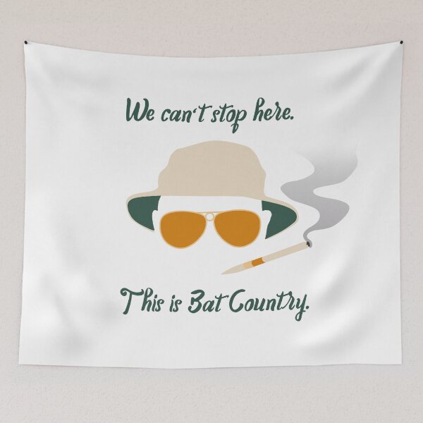 Item preview, Fear and Loathing "Bat Country" designed and sold by SociallyRemoved.