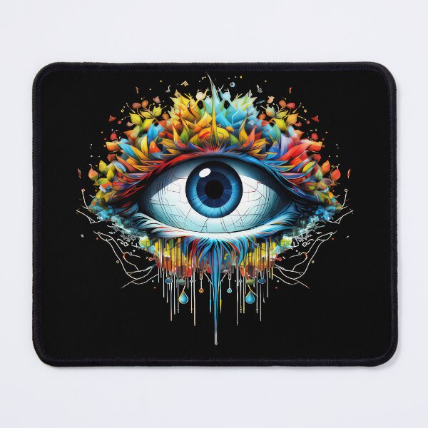 Item preview, Third Eye, Vision, Abstract, Trance, Mysticism, Colorful, Experimentation, Psychedelic Art designed and sold by psytrancedesign.