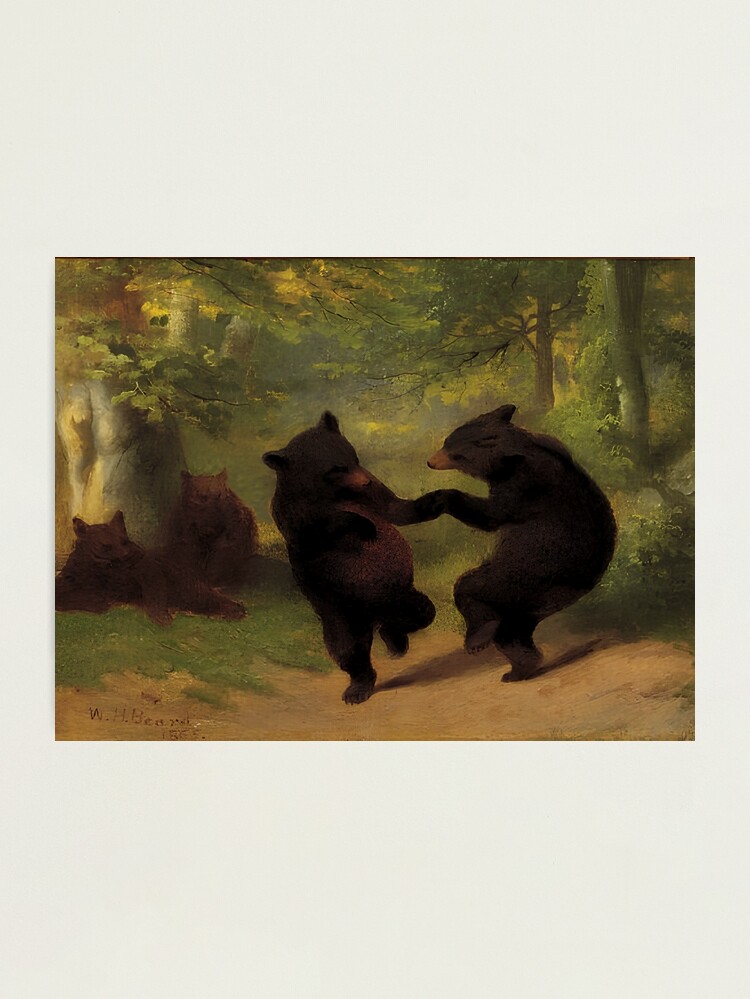 Dancing Bears（ウィリアム ホルブルック ベアード）熊 ポスター Amazon.com: Dancing Bears Framed Art Print by Beard, William