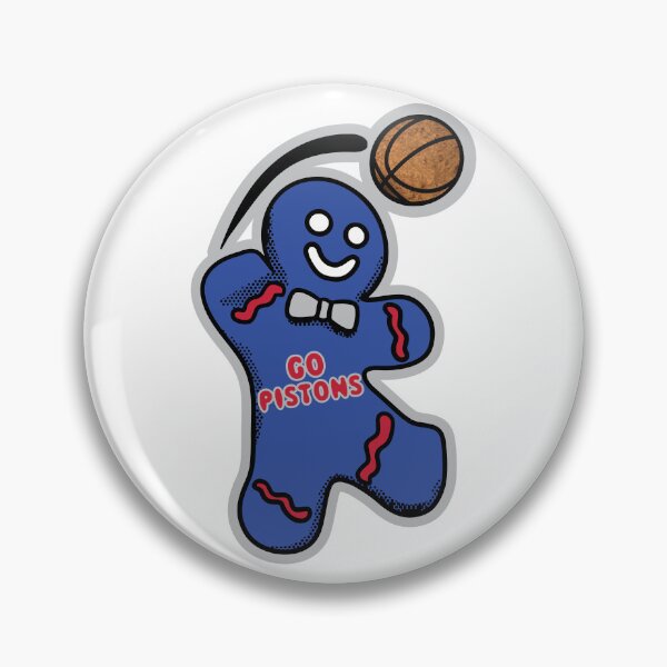 Item preview, Detroit Pistons Gingerbread Man designed and sold by John Abernathy.