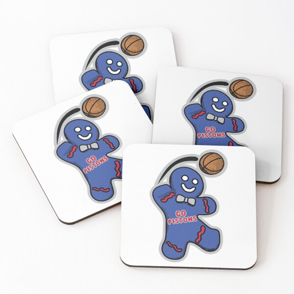 Item preview, Detroit Pistons Gingerbread Man designed and sold by John Abernathy.