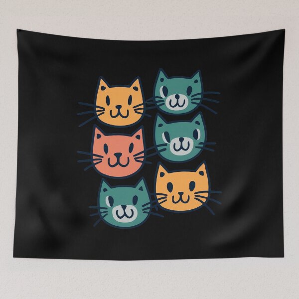 Item preview, Assorted Cat Faces designed and sold by NNisu.