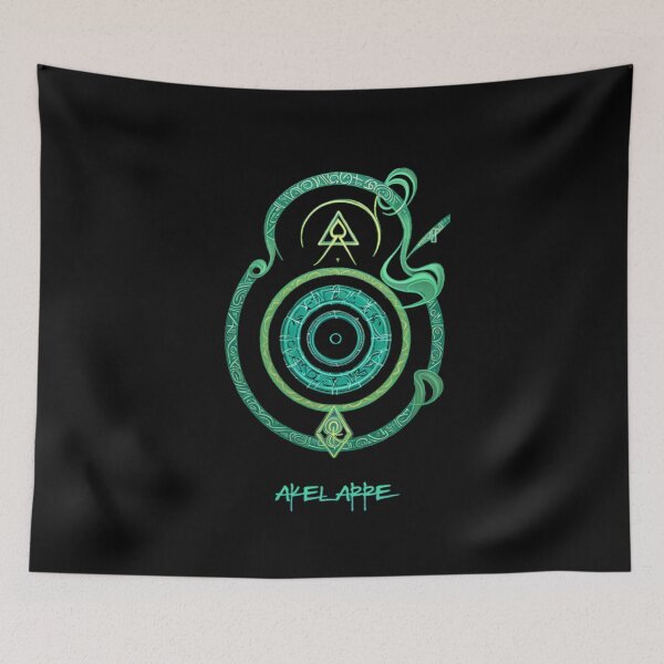 Item preview, Green and yellow magic symbol, Akelarre designed and sold by AkelarreDesigns.