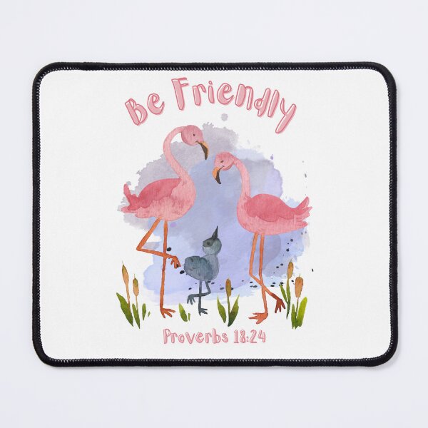 Item preview, Be Friendly Flamingos designed and sold by RhondaCGoins.